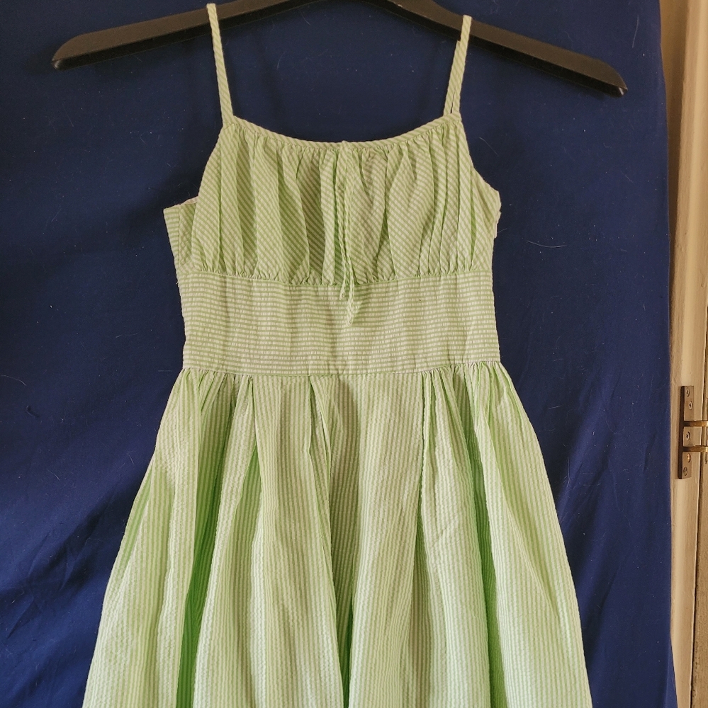 Ralph Lauren Green Striped Dress